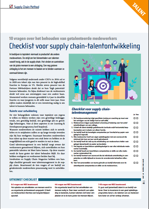 checklist talent management